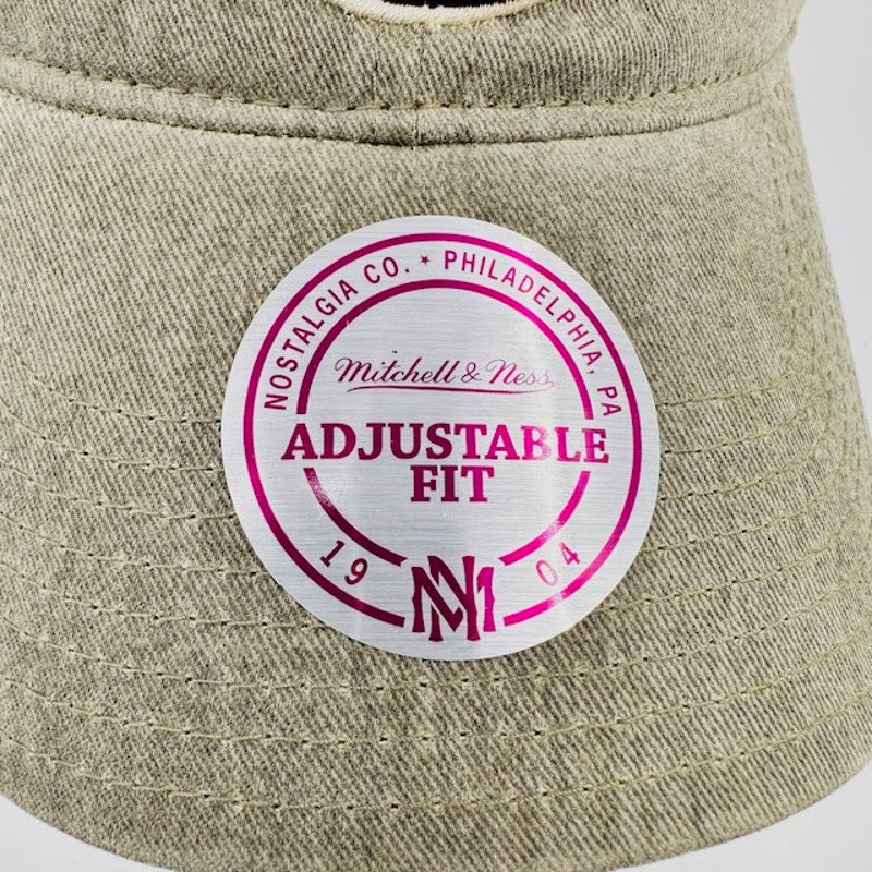 Mitchell & Ness NBA Utah Jazz Blast Dad Hat Adjustable Washed Beige Mens OS