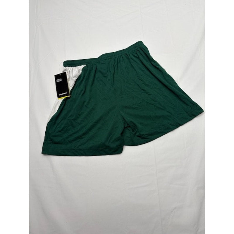 Diadora Diadry Training Shorts Elastic Waist Pull-On Green/White Womens Sz M