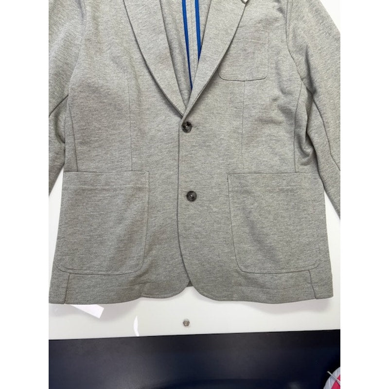 Penguin Sport Jacket Two Button Front Elbow Patch Wool Blend Gray Mens Size XXL