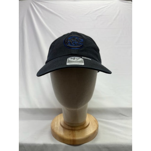 47 Brand Chicago Cubs Clean Up Adjustable Logo Black Baseball Cap Unisex OS