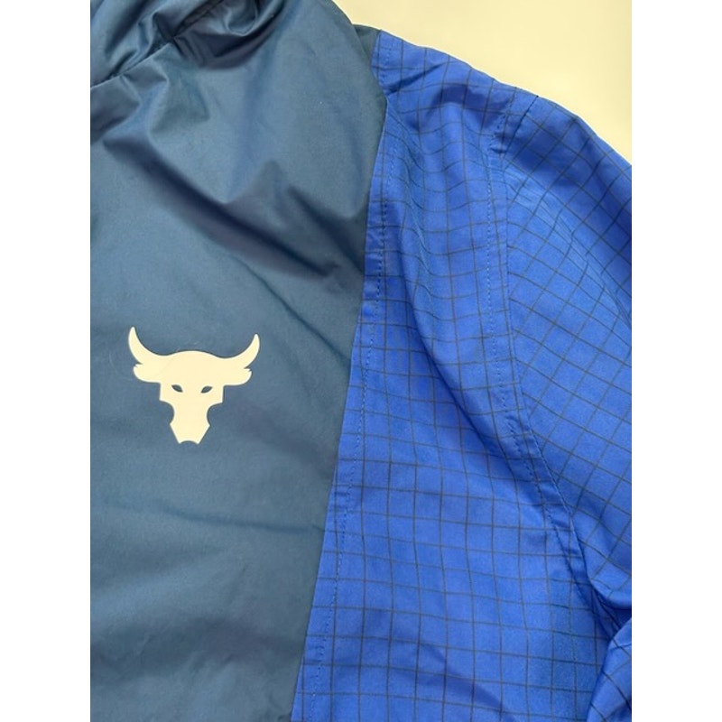 Under Armour Project Rock Storm Windbreaker 1367075-404 Blue Mens Size XL