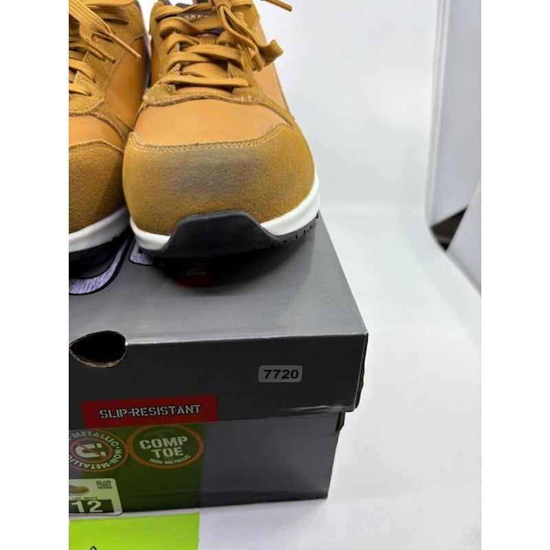 Skechers Uno SR Kolen Comp Toe Shoes Slip-Resistant Lace-Up Wheat Mens Size 12