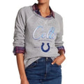 Tommy Bahama NFL Indianapolis Colts Graphic Crewneck Sweater Gray Womens XL