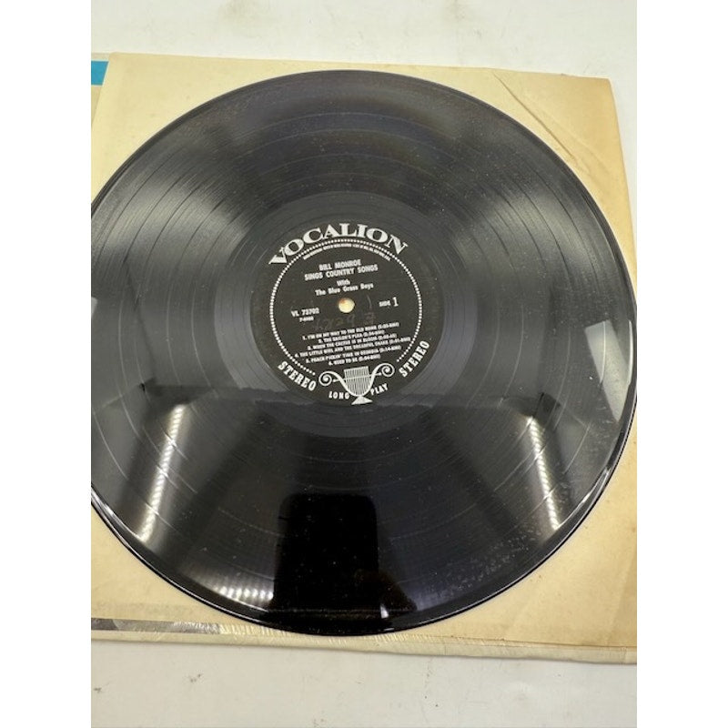 Bill Monroe With The Blue Grass Boys – Bill Monroe Sings Country Songs Vinyl