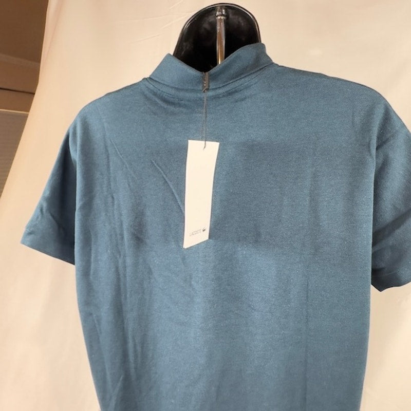 Lacoste Flowing Stretch Cotton Piqué Soft Polo Relaxed Fit Azurite Womens Size XS