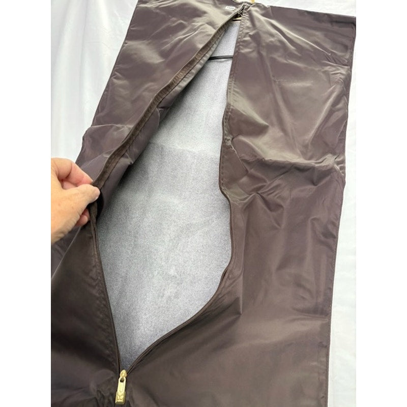 Louis Vuitton Garment Clothing Bag Travel Suit Cover + Dust Bag Authentic Brown