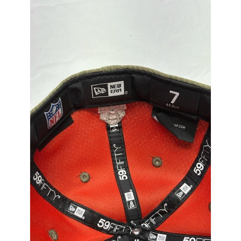 New Era Fitted Cap Bay Packers Salute To Service Olive Green Mens Size 7