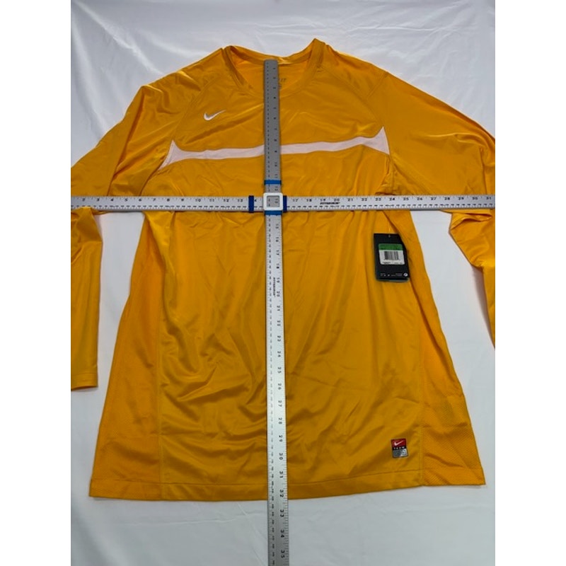Nike Dri-Fit Football Soccer Goalkeeper Jersey Long Sleeve Gold Mens Size XL