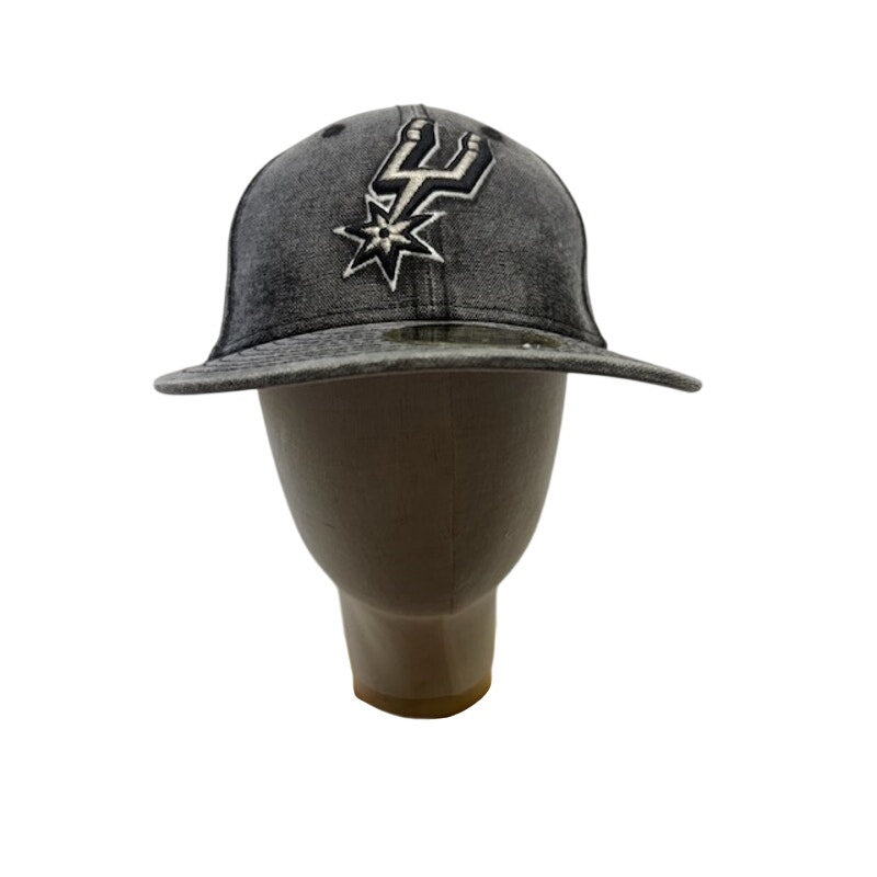New Era 59FIFTY Fitted Cap San Antonio Spurs NBA Team Logo Gray Mens Size 7