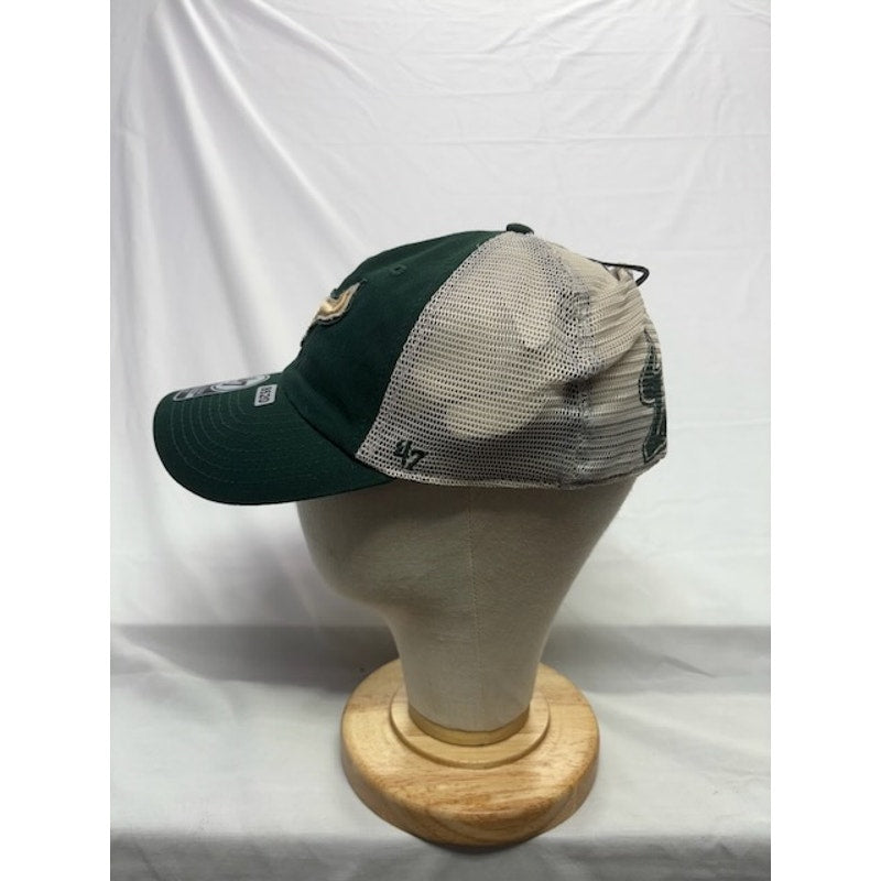 47 Brand South Florida Bulls Closer Stretch Hat NCAA USF Green Unisex S/M