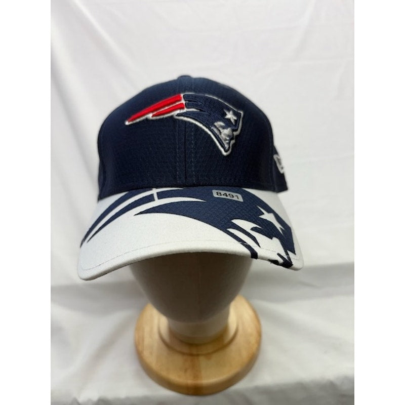 New Era 39THIRTY New England Patriots Flex Fit Hat Navy Blue Mens Size L-XL