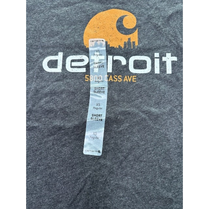 Carhartt Detroit 5800 Cass Ave T-Shirt Short Sleeve Gray Womens Size XS