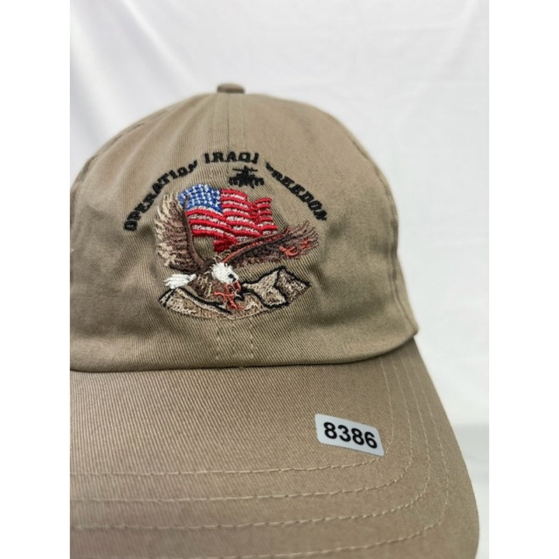 Task Force OEF Operation Iraqi Freedom Coalition Forces Strapback Hat Tan OS
