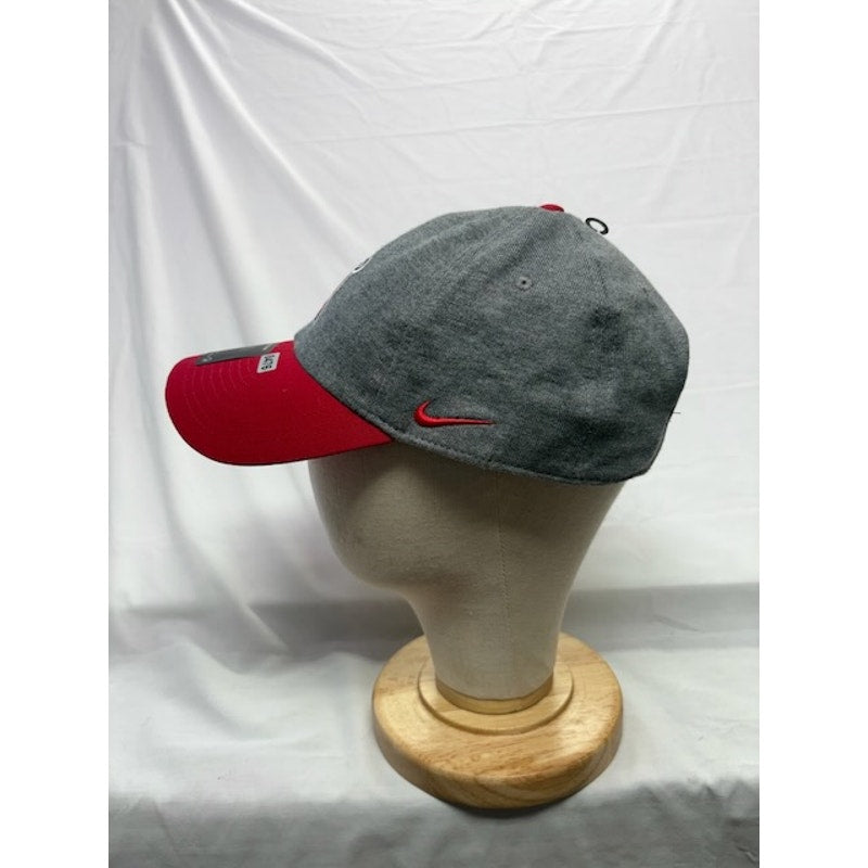 Nike Los Angeles Angels Adjustable MLB Cap Swoosh Gray Red Unisex OSFM