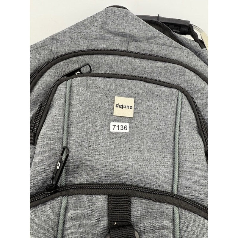Dejuno Commuter Backpack Checkpoint-Friendly 15.6 Laptop Pocket Heather Grey