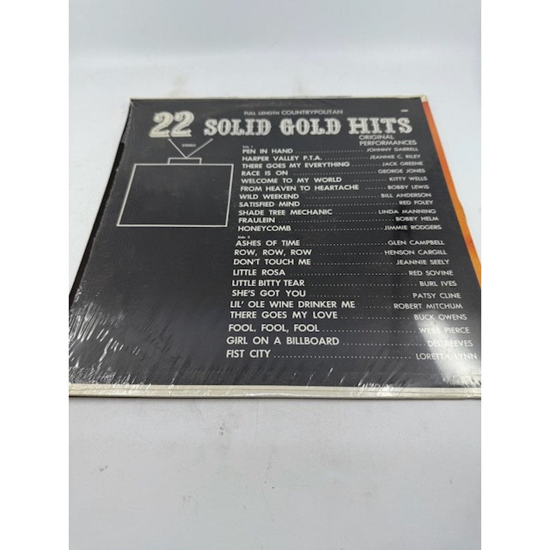 Countrypolitan Hits (22 Solid Gold Hits Original Performances) Vinyl Record