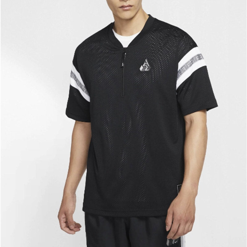 Nike Basketball Giannis Antetokounmpo Jersey Short Sleeve Mesh T-Shirt Black L