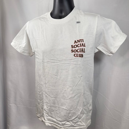 Anti Social Social Club Tee Shirt Short Sleeve Crew Neck Graphic White Size S