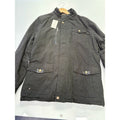 New Trend Winter Jacket Fleece Lined Zip-Up Front Pockets Black Mens Size XL
