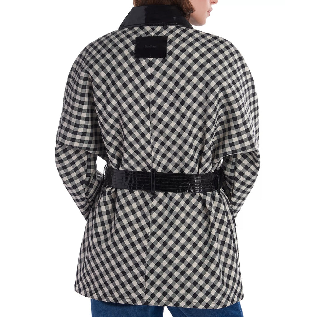 Barbour by ALEXACHUNG Ivy Casual Jacket Northumbria Check Black/White Size 2