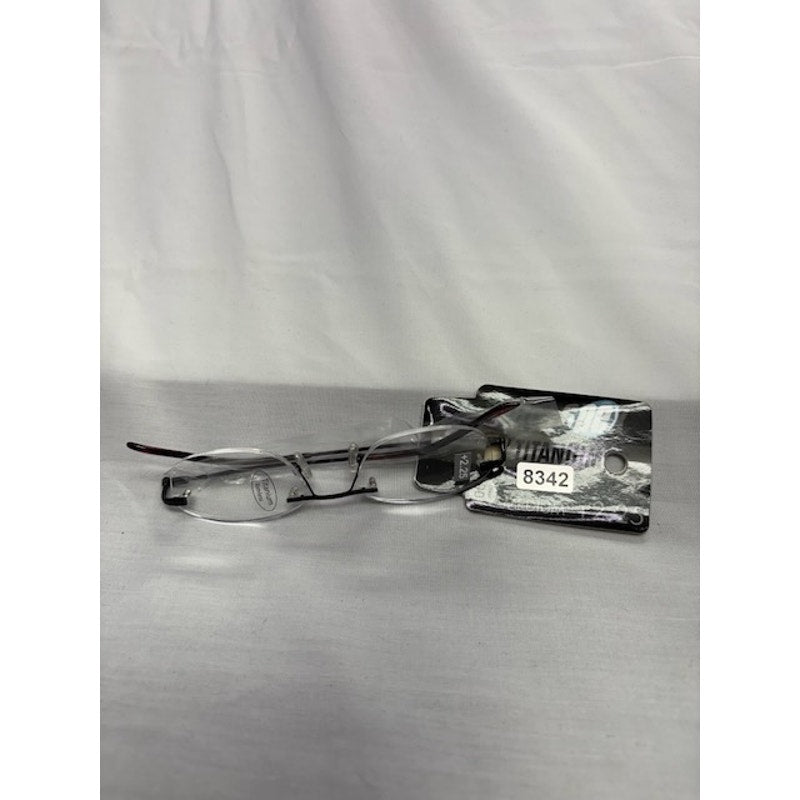 Ultra Spex Titanium Reading Glasses +2.25 Lightweight Medium Black Frame