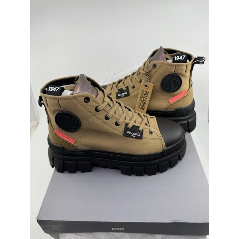 Palladium Revolt Hi TX Lace Up Ankle Boot  97242-307-M Olive Womens Size 6.5