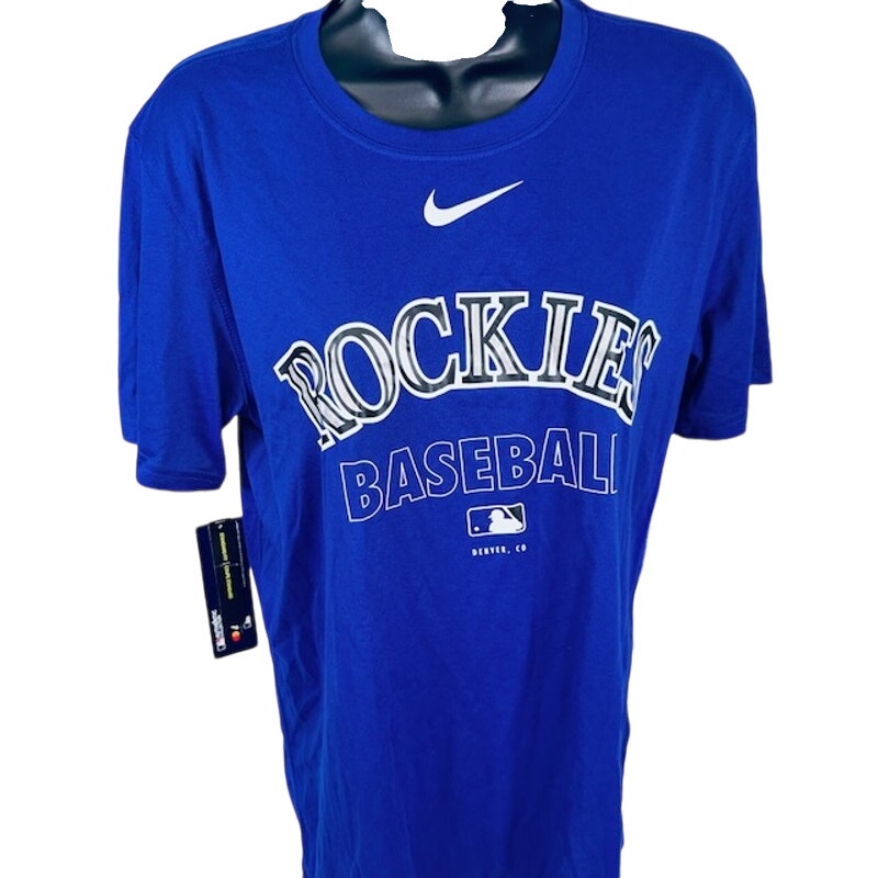 Nike Colorado Rockies Legend Performance T-shirt Short Sleeve Purple Mens S
