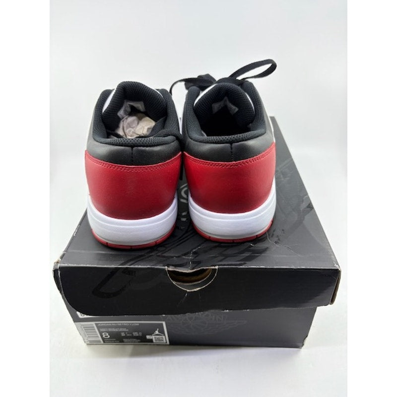 Nike Air Jordan NU Retro 1 Low Sneakers DV5141-611 White Red Black Size 8