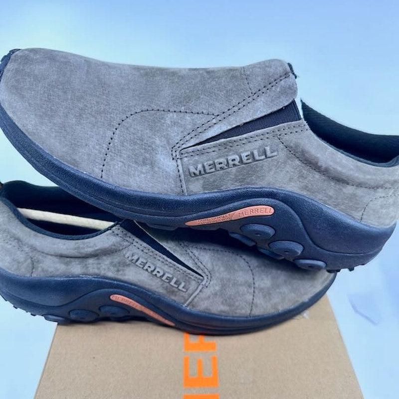 Merrell Jungle Moc Shoes Slip-On Suede Leather Upper Gunsmoke Womens Size 10.5M