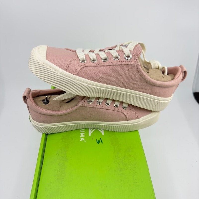 Cariuma Oca Low Top Lace Up Canvas Sneakers Shoes Rose Pink Unisex Size W6.5 M5