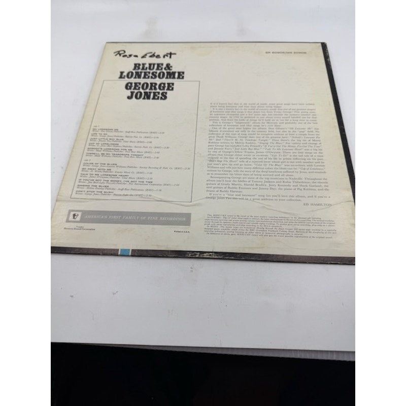 George Jones – Blue & Lonesome 1964 Vinyl Album Record