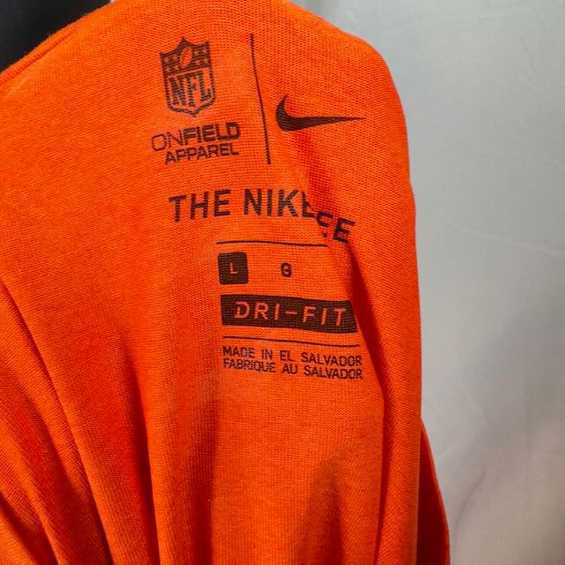 Nike Denver Broncos Sideline Impact Legend Performance T-Shirt Orange Mens L