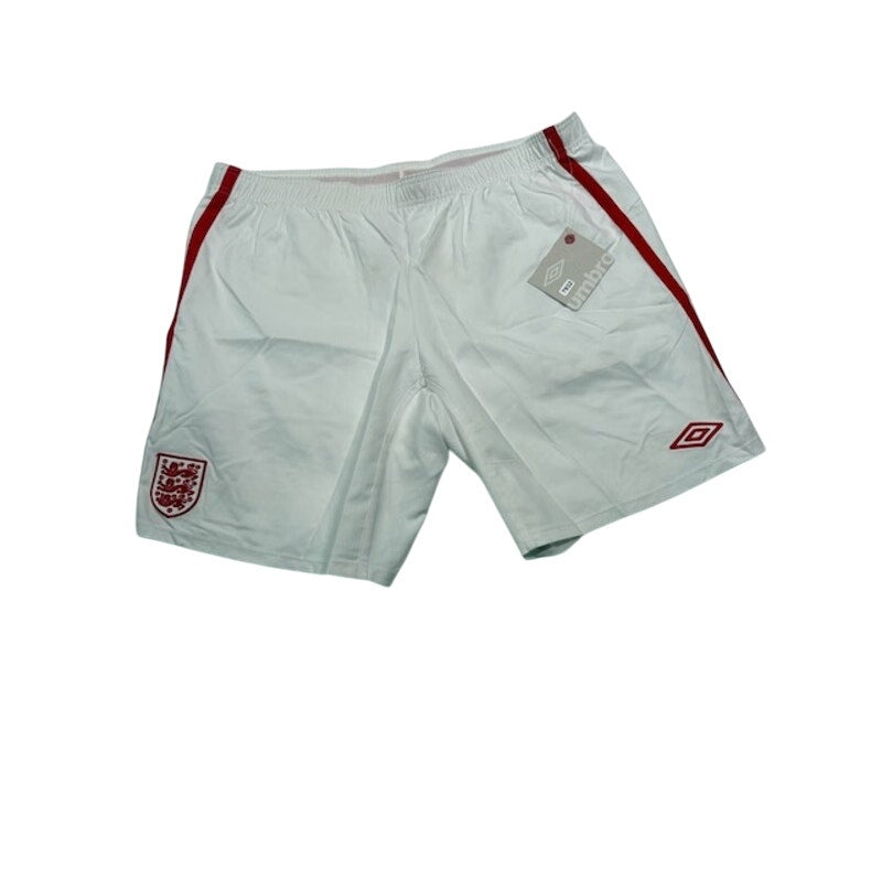 Tailored By Umbro In England Away Football Shorts White/Red Mens Size XXL