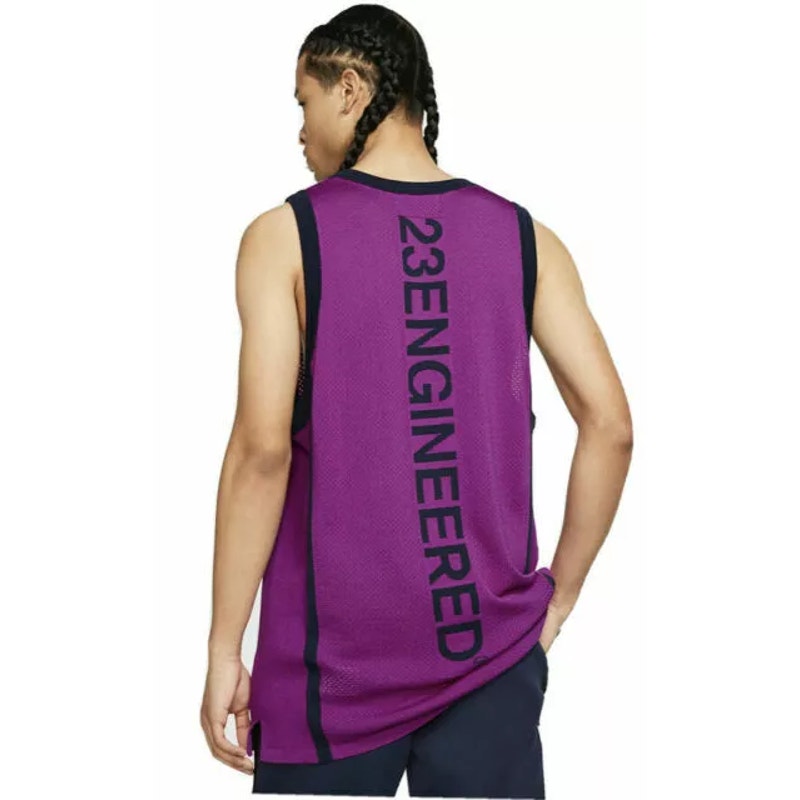 Nike Air Jordan 23 Engineered Basketball Jersey Standard Fit Purple Mens Size L