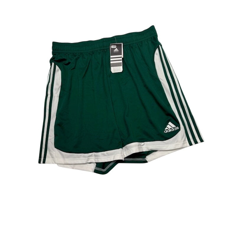 adidas Toque Sports Shorts Elastic Waist Pull-On Forrest/White Mens Size 2XL