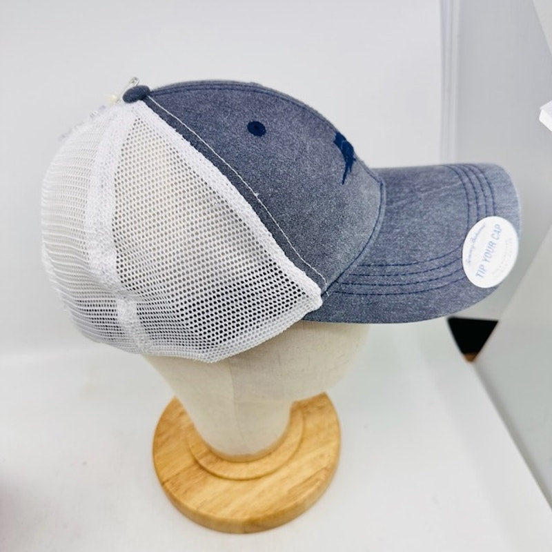 Tommy Bahama Tip Your Cap Margarita Trucker Snapback Cap Blue Mens One Size