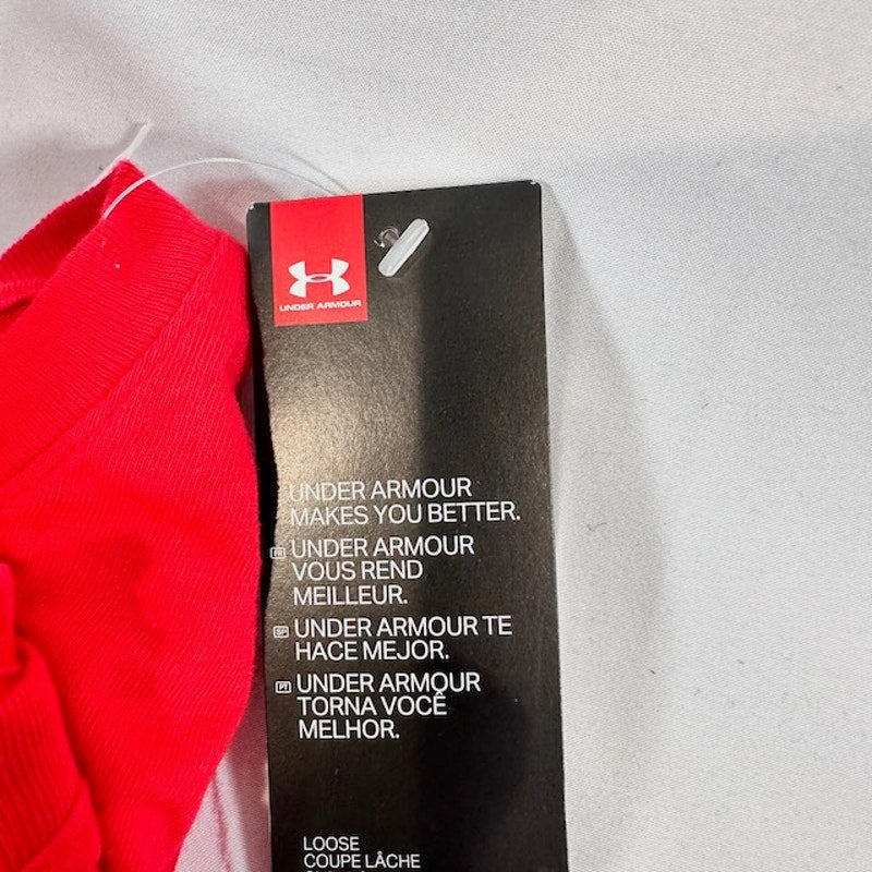 Under Armour Cincinnati Bearcats 1819 Red & Black Tee Loose Fit Red Mens Size L