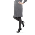 Assets by Sara Blakely Maternity Tights Textured Mama Opaque Stripe Black 2