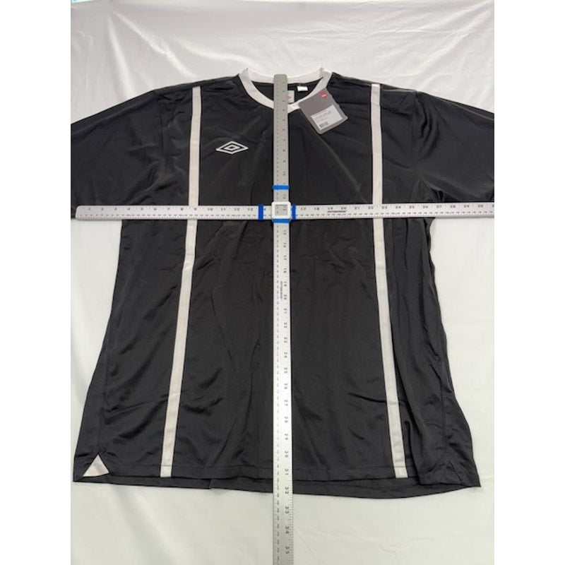 Umbro Winchester Jersey Shirt Short Sleeve 60028U Black/White Mens Size XL