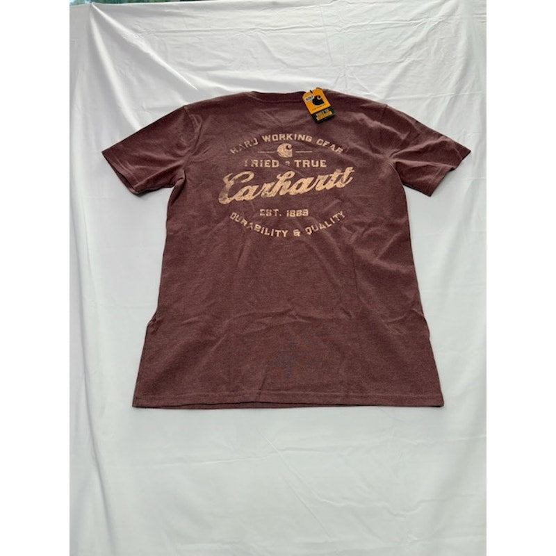 Carhartt Workwear T-Shirt Loose Fit Short Sleeve Crewneck Red Womens Size XS