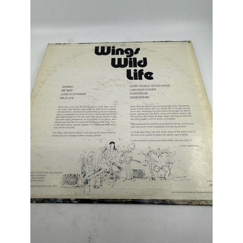 Paul McCartney And Wings – Wild Life 1971 Vinyl Album Record