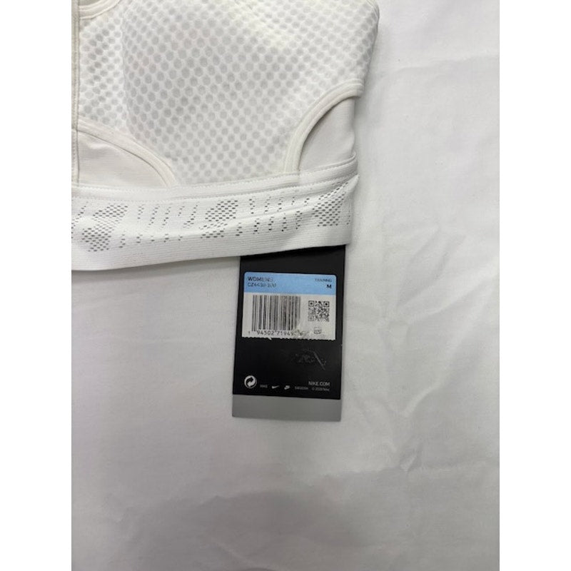 Nike Swoosh UltraBreathe Padded Sports Bra CZ4439-100 Womens White Size M