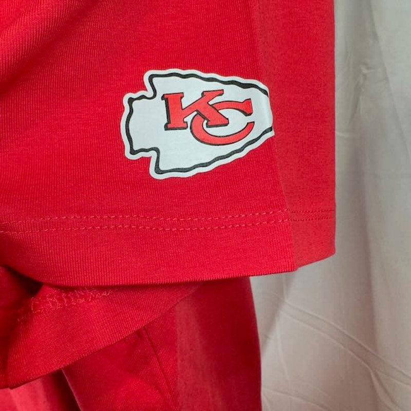 Tommy Hilfiger Kansas City Chiefs Football T-Shirt Logo Print Red Mens Size XL