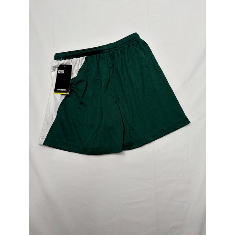 Diadora Diadry Training Shorts Elastic Waist Pull-On Green/White Womens XS