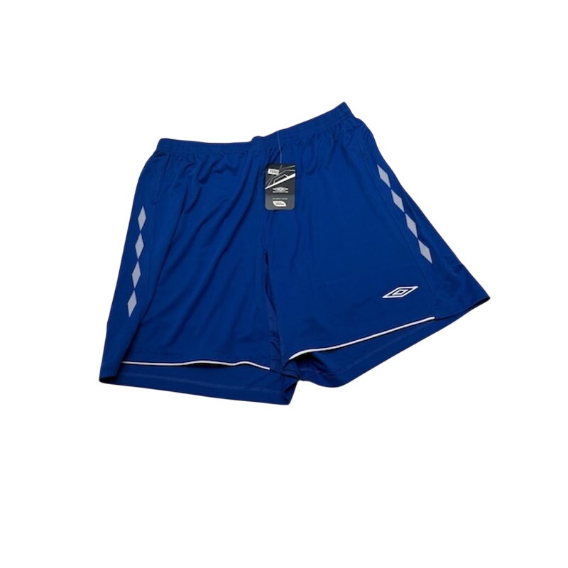 Umbro Knitted Shorts Elastic Waist Pull-On U91515 Royal Blue/White Mens XL