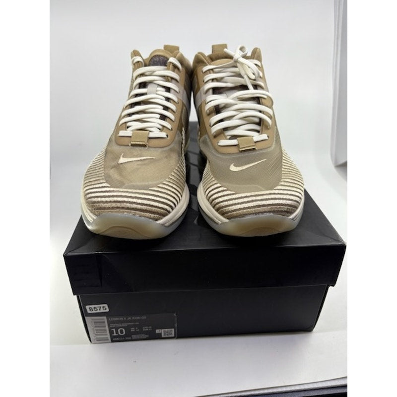 Nike LeBron X JE Icon QS Air Max Shoes  AO2588-200 Beige Tan Mens Size 10