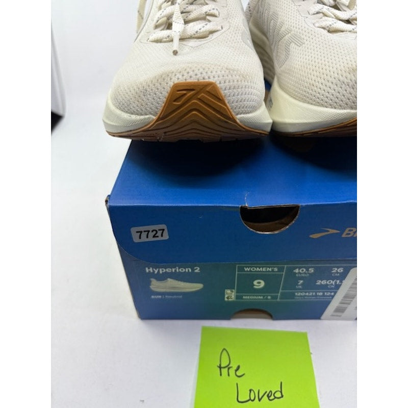 Brooks Hyperion 2 Athletic Shoes Lace-Up Low Top Onyx/Coconut Womens Size 9