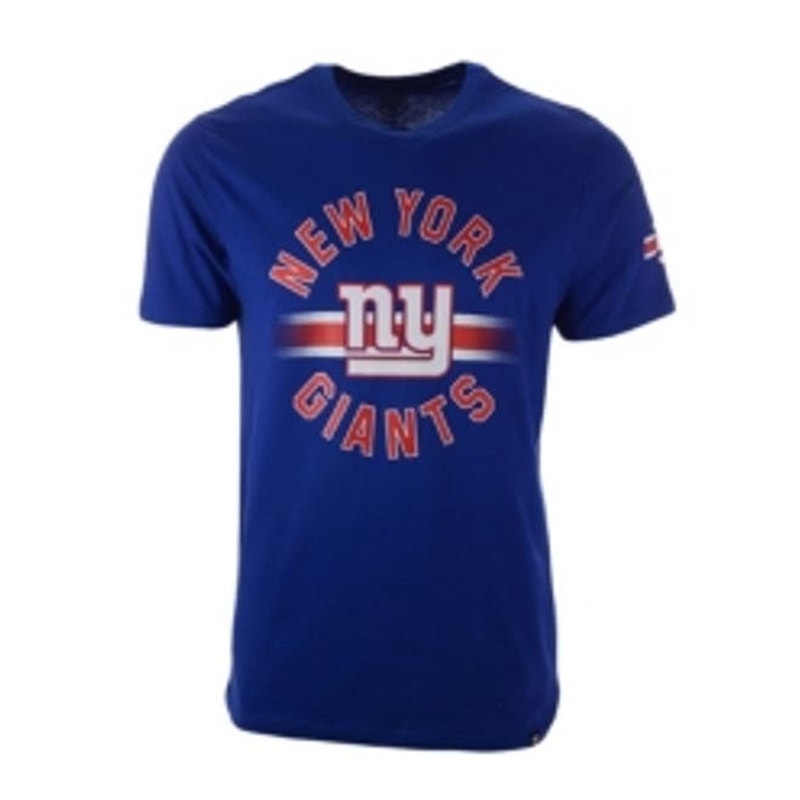 '47 Brand New York Giants Looper Super Rival T-Shirt Crewneck Blue Mens Size S