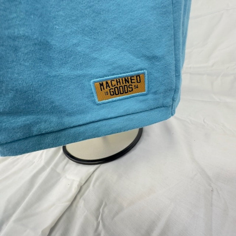 Superdry Workwear Box Fit T-Shirt Short Sleeve Graphic Tee Azure Teal Mens L