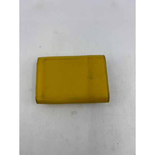 Balenciaga Envelope Wallet Leather Mini Wallet Card Holder Coin Purse Yellow